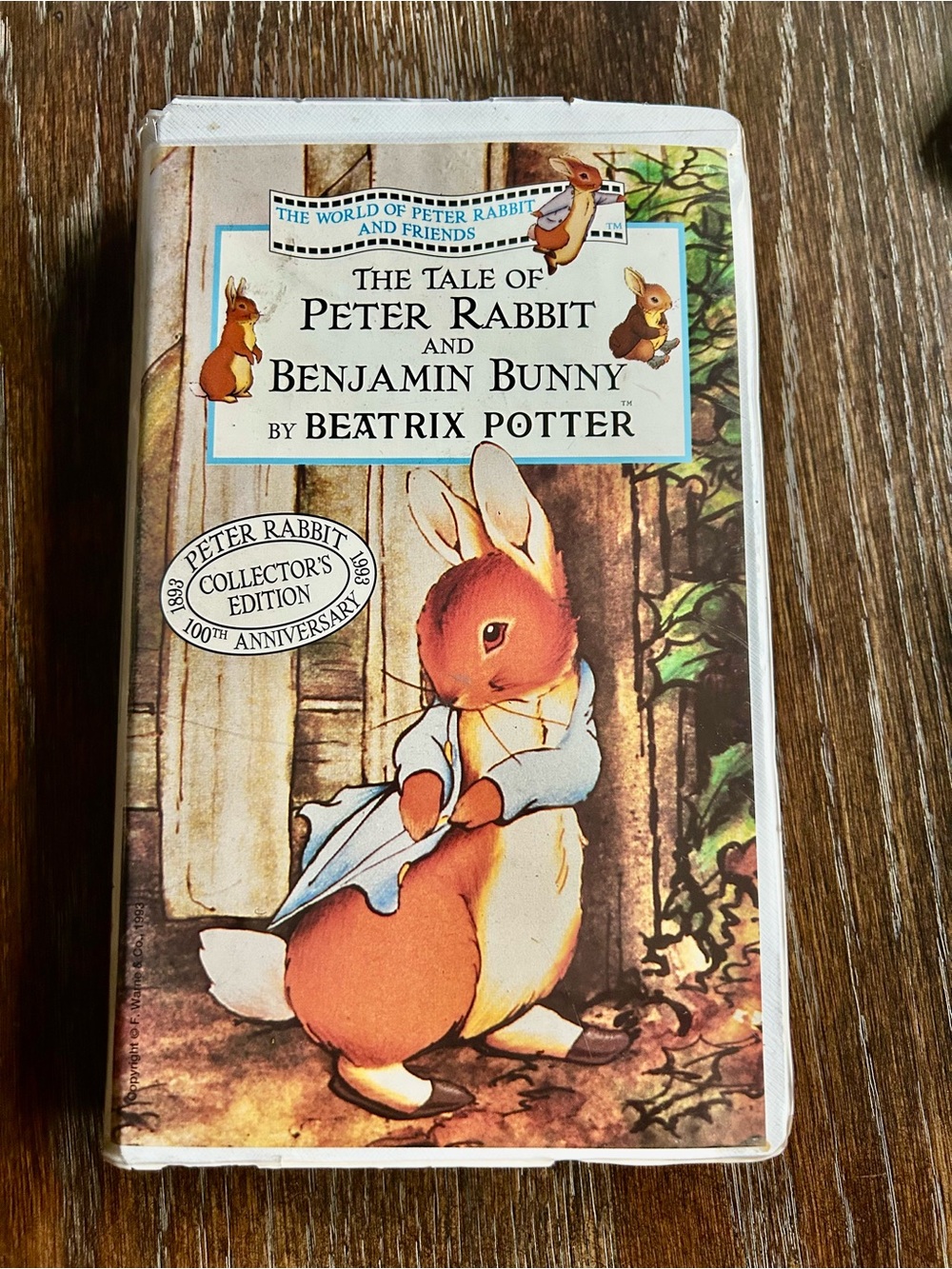 VHS TAPE “THE TAIL OF PETER RABBIT AND BENJAMIN BUNNY” By “BEATRIX POTTER”